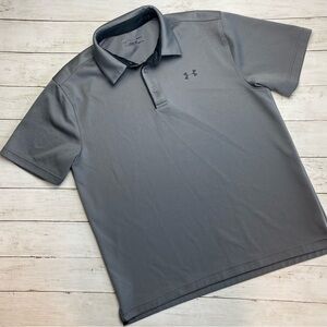 Under Armour Men’s Short Sleeve Tech Polo in Grey - Large
